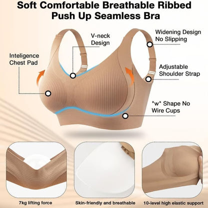 🔥Super Firming Wire-Free Push Up Bra All-Day Comfort No More Sagging