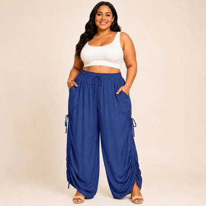 Relaxed Comfort Pants™ — High Waist Wide Leg Pants with Pockets