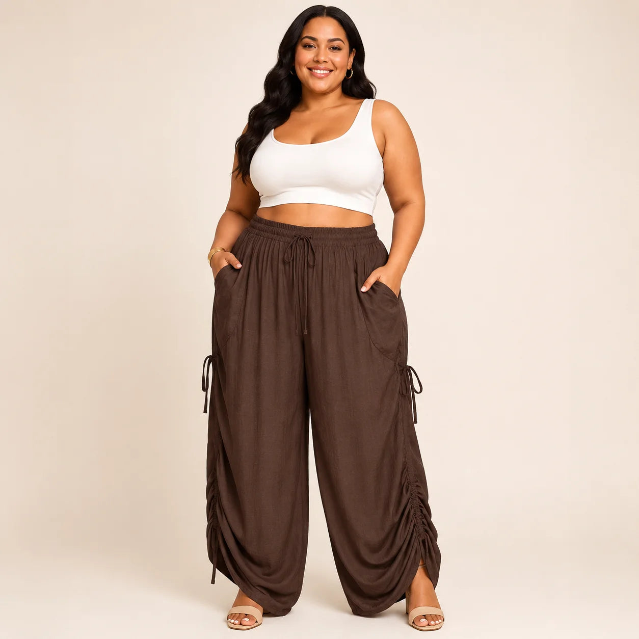 Relaxed Comfort Pants™ — High Waist Wide Leg Pants with Pockets