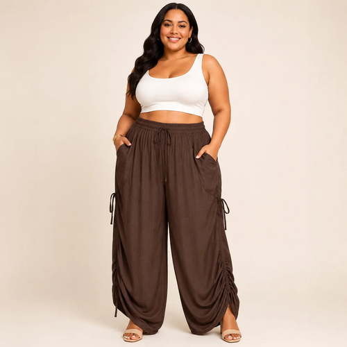Relaxed Comfort Pants™ — High Waist Wide Leg Pants with Pockets