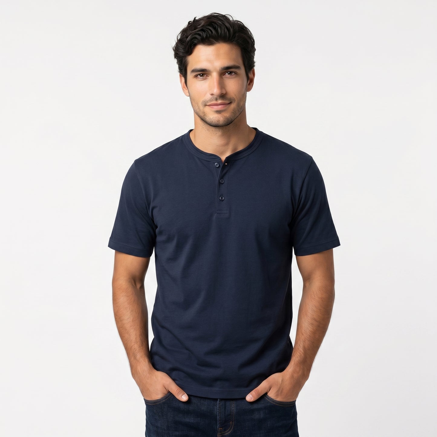 Henley Cotton T-Shirt