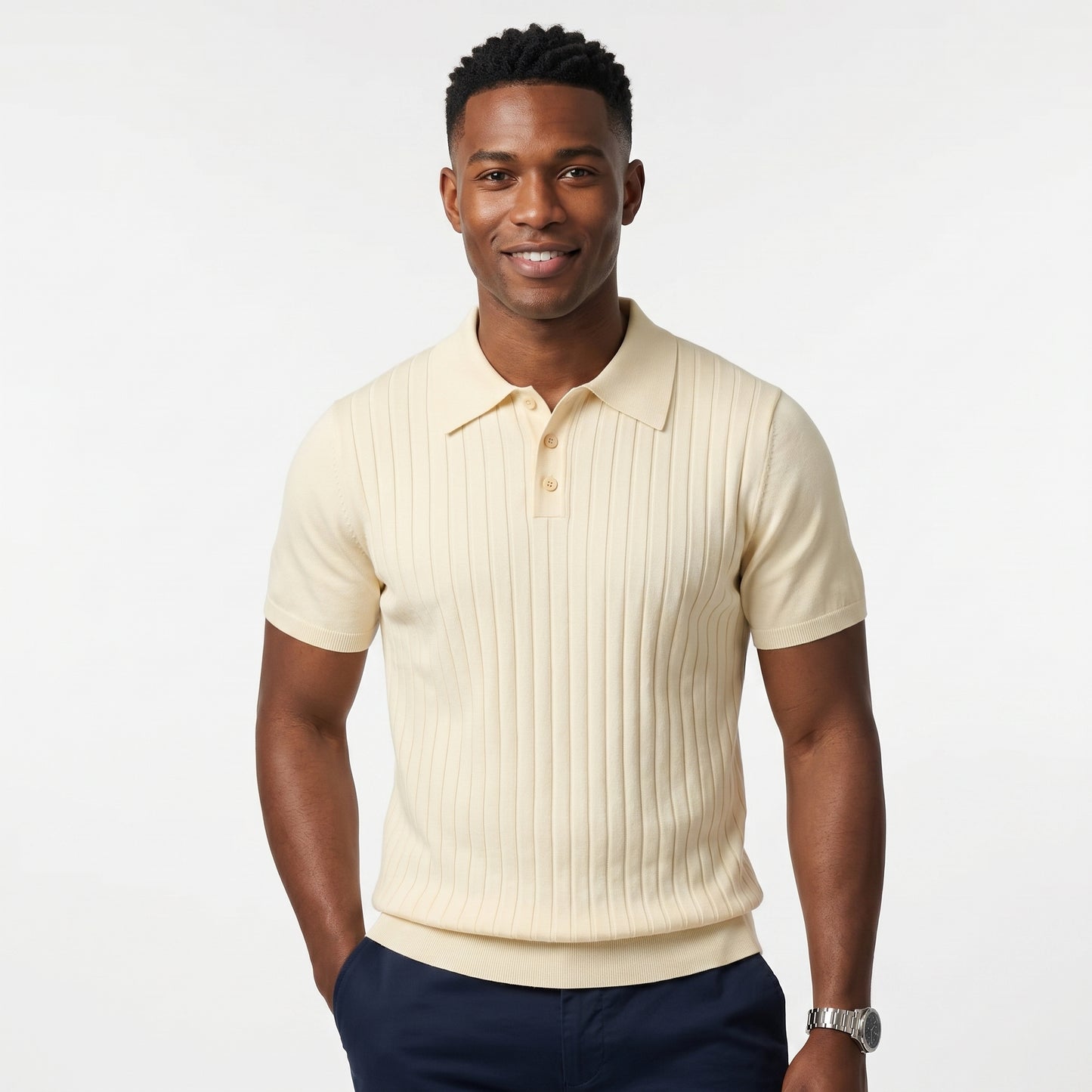 SILK POLO SHIRT