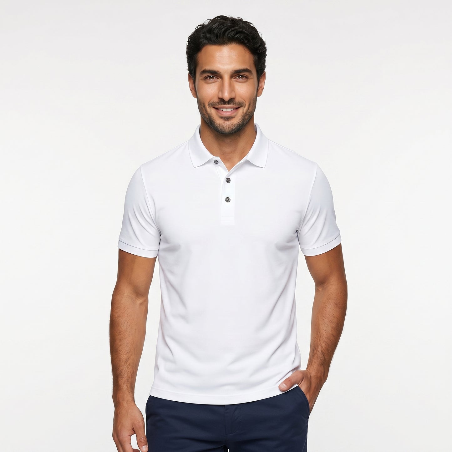 Polyester polo shirt
