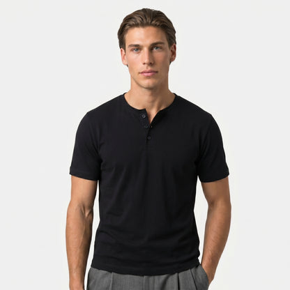 Henley Cotton T-Shirt