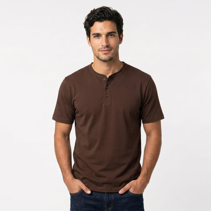 Henley Cotton T-Shirt