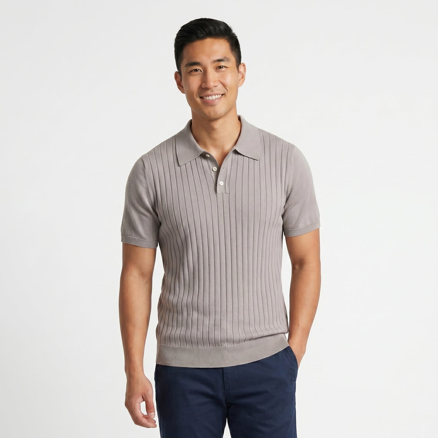 SILK POLO SHIRT