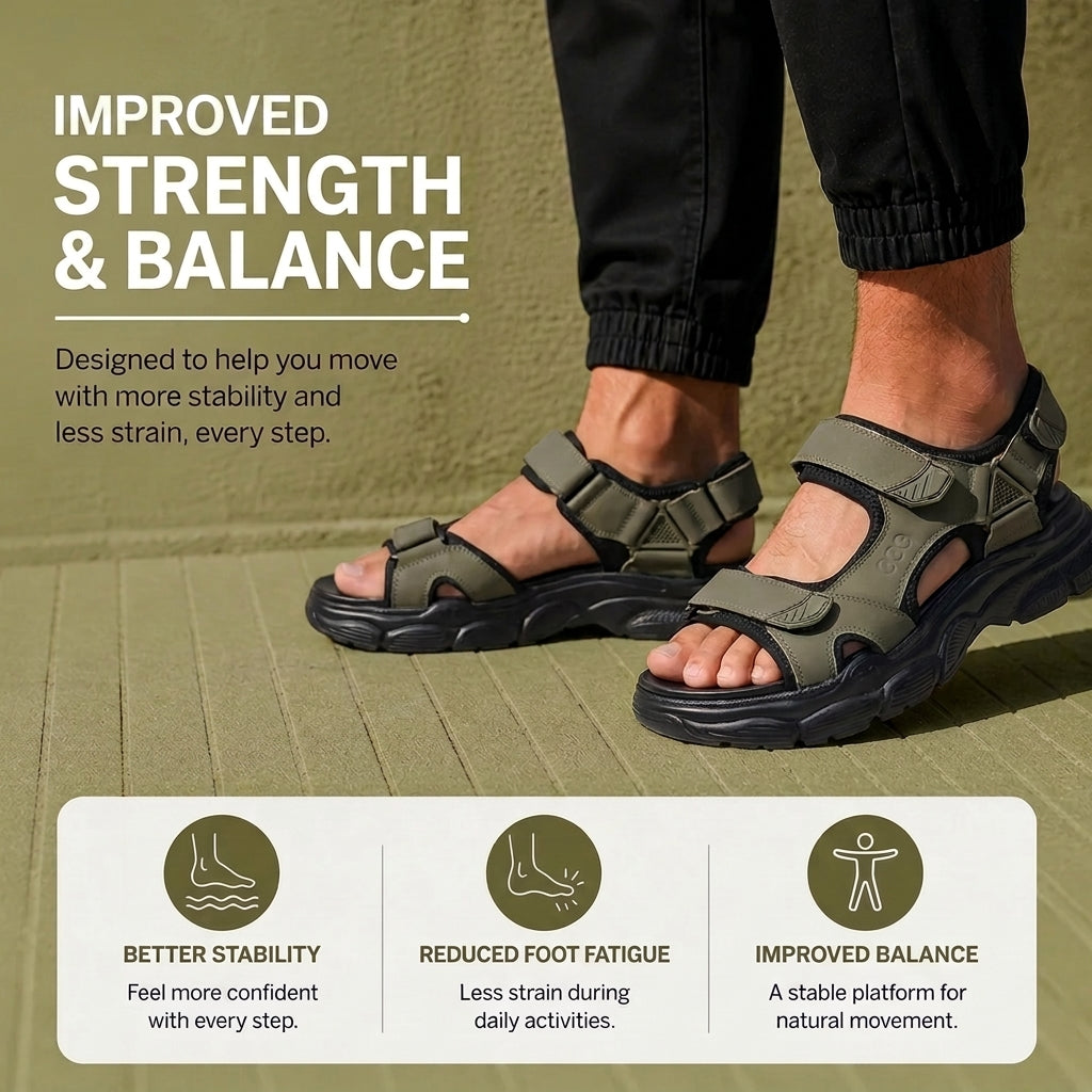 Lusensix TrailFusion — Cushioned comfort meets rugged grip.