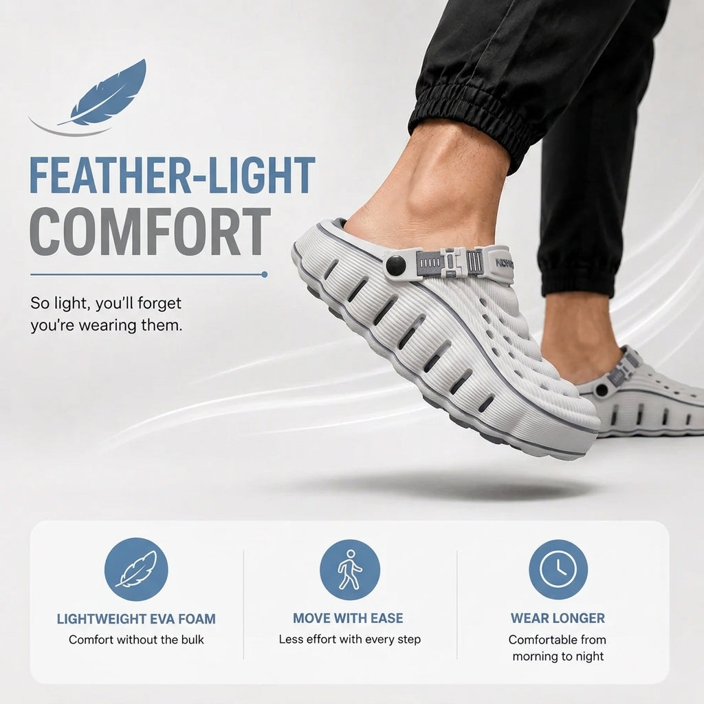 LUSENSIX™  Cloud Walk Men's Clogs