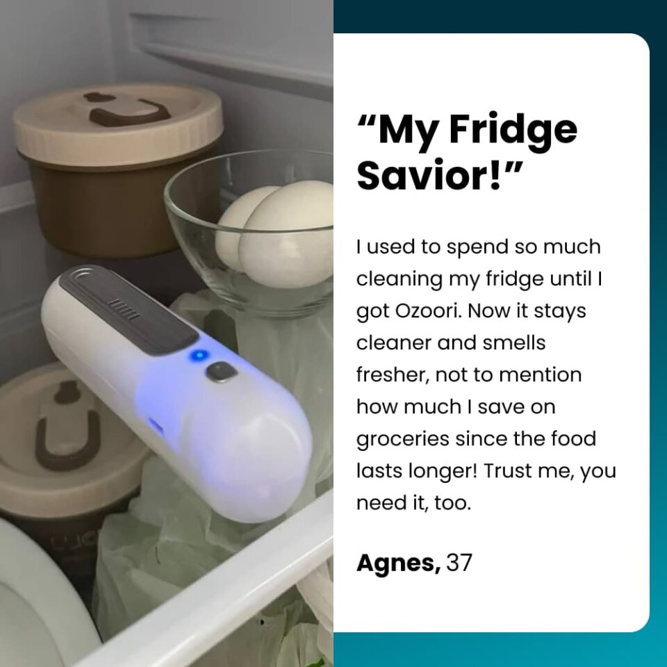 Oroozi® Keep Your Fridge Fresh, Clean, and Odor-Free