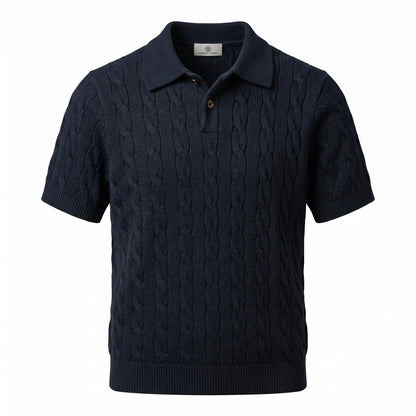 Cable Knit Polo