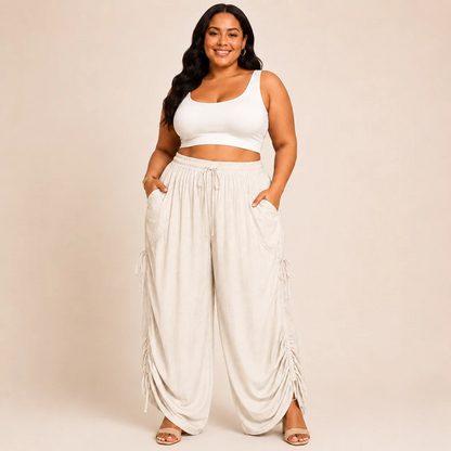 Relaxed Comfort Pants™ — High Waist Wide Leg Pants with Pockets